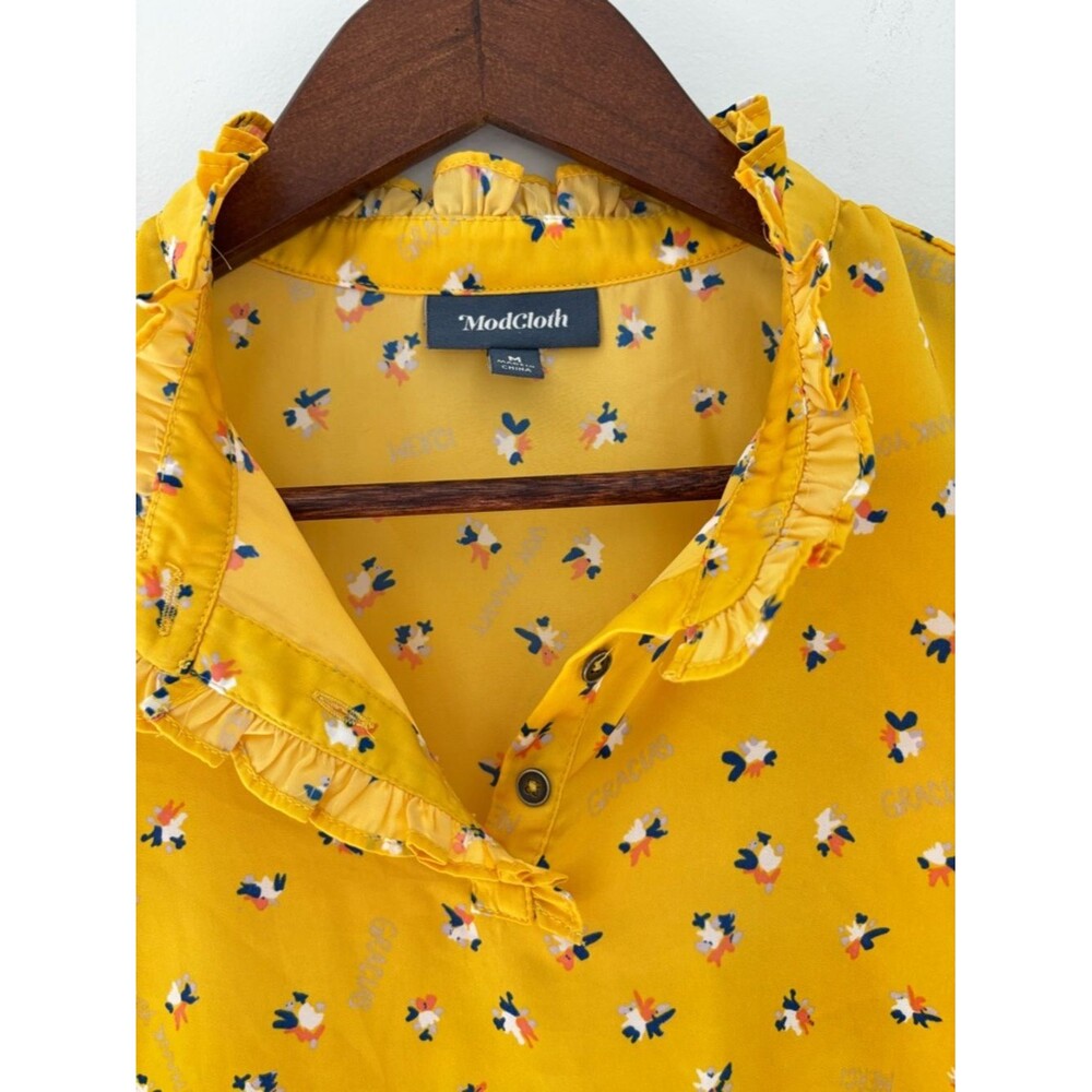 🌼 ModCloth Ruffle Blouse | Cottagecore Chic - Picture 4 of 9